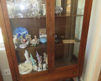Antique curio cabinet.