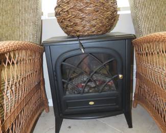 Electric fireplace/stove.
