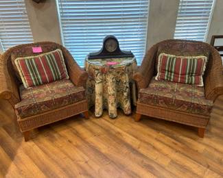 Pair of lovely rattan chairs