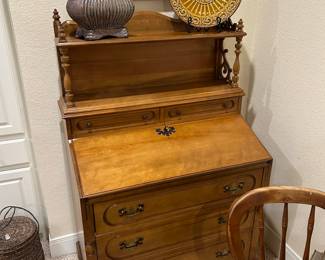 Vintage maple Secretary