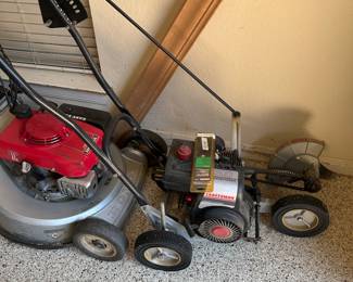 Craftsman gas, blower, lawnmower, and edger