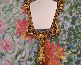 Gold gilded mirror