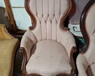 Kimball reproduction king and queen chairs