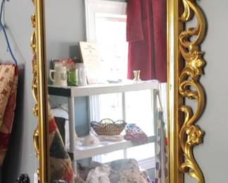 Beautiful ornate gold frame mirror