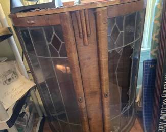 Art Deco cabinet needs new glass in the door