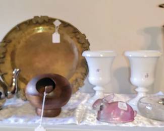 Lots of collectible milk glass and more