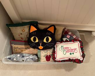 Fun holiday pillows