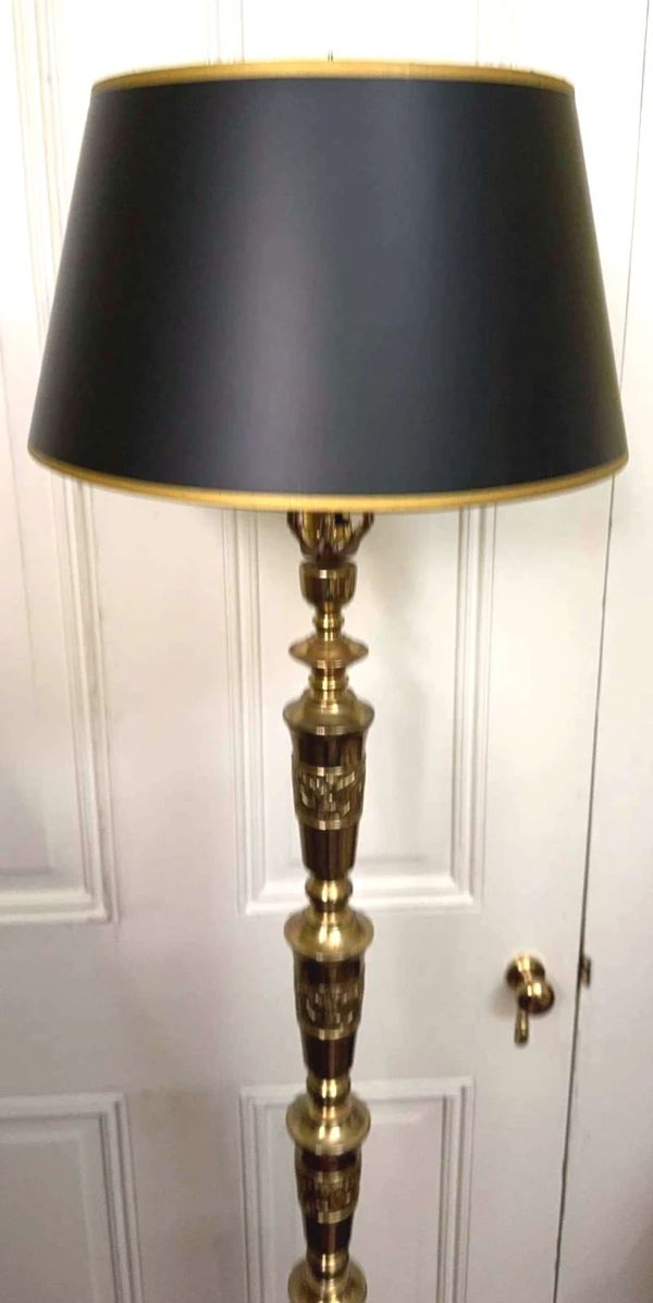 brass floor lamp