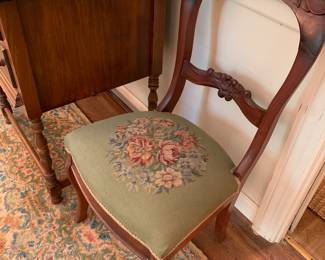 non-matching needle point chair