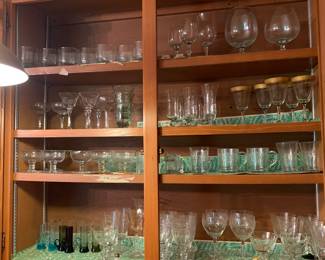 assorted stemware and glasses