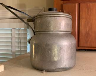 vintage aluminum double boiler