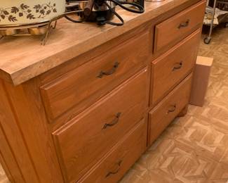 kitchen island with butcher block top