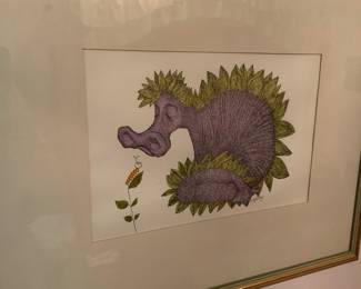 Really cool creature art -wish I knew who he is! 