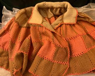 knitted cape, last half of ninteenth century