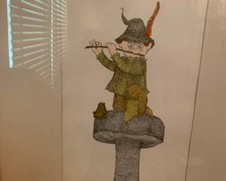 Really cool hobbit art. Recognize him? 