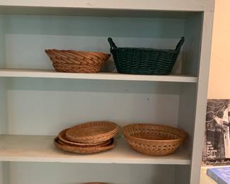 baskets, 1 of 3 bookcases