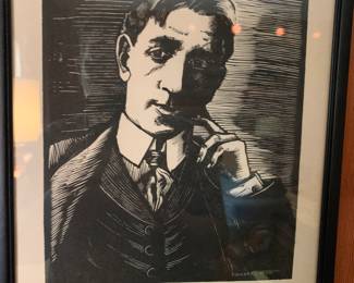 Composer etching - by artist Howard Simon