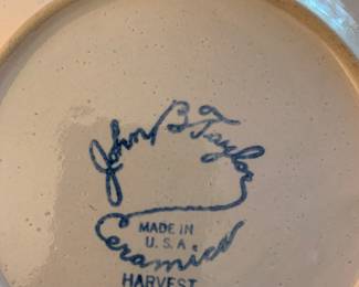 John B. Taylor Ceramics in Harvest pattern Louisville Pottery style, over 100 pieces