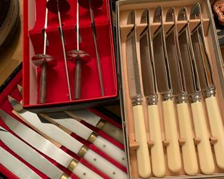 vintage knives and skewers