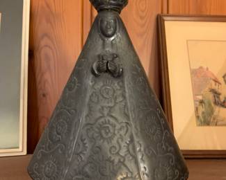 Mexican Black Pottery religious figure