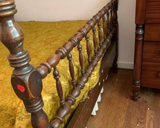 walnut canopy bed -full