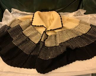 knitted cape, last half of 19th century