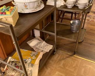 vintage serving carts
