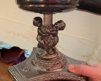 Silver plate pedestal