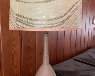 Mid-Century Modern lamp with mica shade