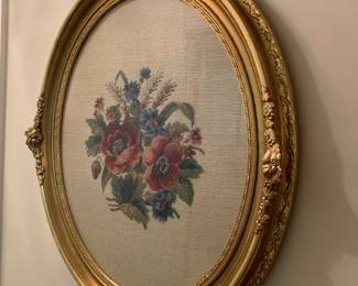 very large oval needlepoint 