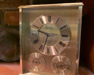 Bulova brass clock