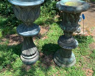 pair of planters; stands sold separately