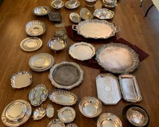About half of the silver plate