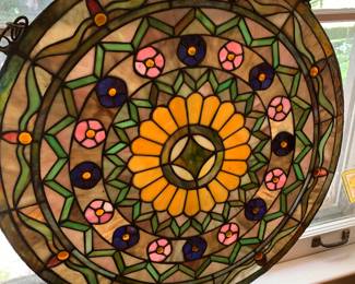 Large, round stained glass
