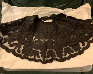 Antique black cape