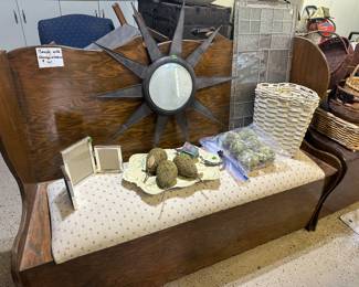 Bench with storage space