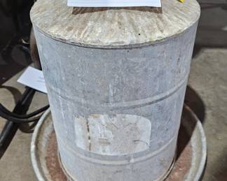 GALVANIZED CHICKEN WATERER