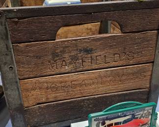 MAYFIELD CREAMERY WOODEN CRATE
