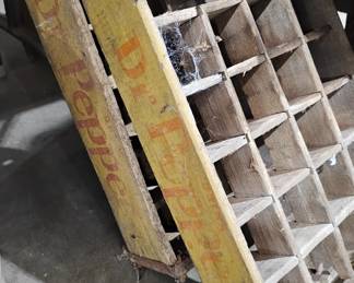 WOODEN DR PEPPER CRATES