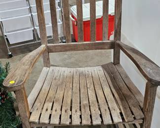 WOODEN ROCKING CHAIR