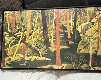Forest printed painting