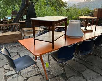 Lane side tables hay design in reach 119" dining tables