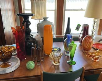 Murano glass and vases