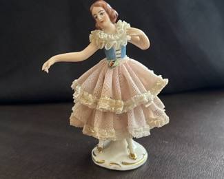 Dresden Lace Porcelain Figurine
