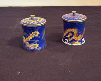 Chinese cloisonne enamel boxes