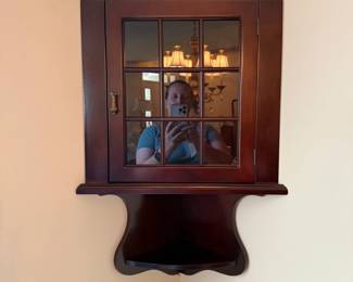 Bombay Company Corner Wall Cabinet