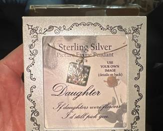 sterling silver daughter pendant