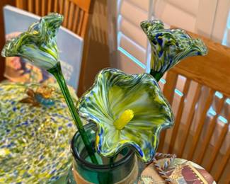murano glass flowers