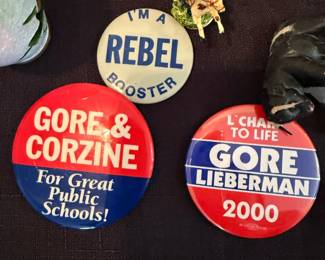 Al Gore Election buttons