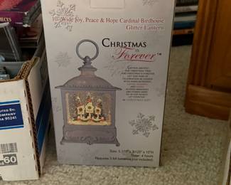Christmas glitter lantern